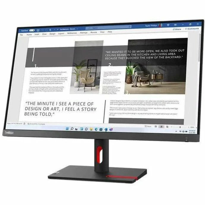 LENOVO S27I-30 27IN MONITOR FHD VGA + HDMI