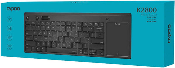 RAPOO K2800 KEYBOARD WITH TOUCHPAD WIRELESS BLACK AR