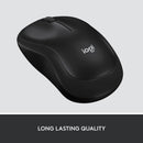 LOGITECH M220 SILENT MOUSE, WIRELESS BLACK