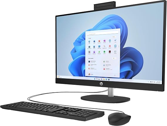DESKTOP HP AIO 27 CR1074 U7-155U 8GB 512SSD 27IN DOS 1 YR WARRANTY BLACK