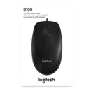 MOUSE LOGITECH CORDED BUSINESS SERIES MOUSE B100 BLACK