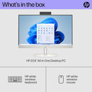 DESKTOP HP ALL IN ONE 24 CR0014L AMD RYZEN 7 7730U 8GB 512SSD 24IN DOS  WHITE 1 YR WARRANTY BLACK