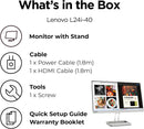 LENOVO L24I-40 23.8INCH FHD MONITOR