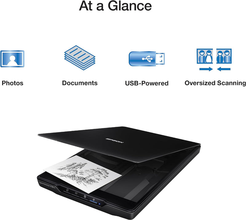 EPSON PERFECTION V39 II COLOR PHOTO AND DOCUMENT FLATBED SCANNER