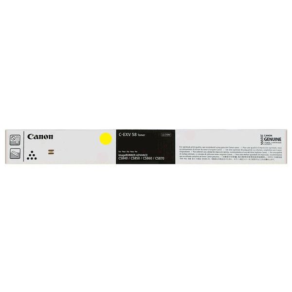 CANON CEXV 58L YELLOW TONER