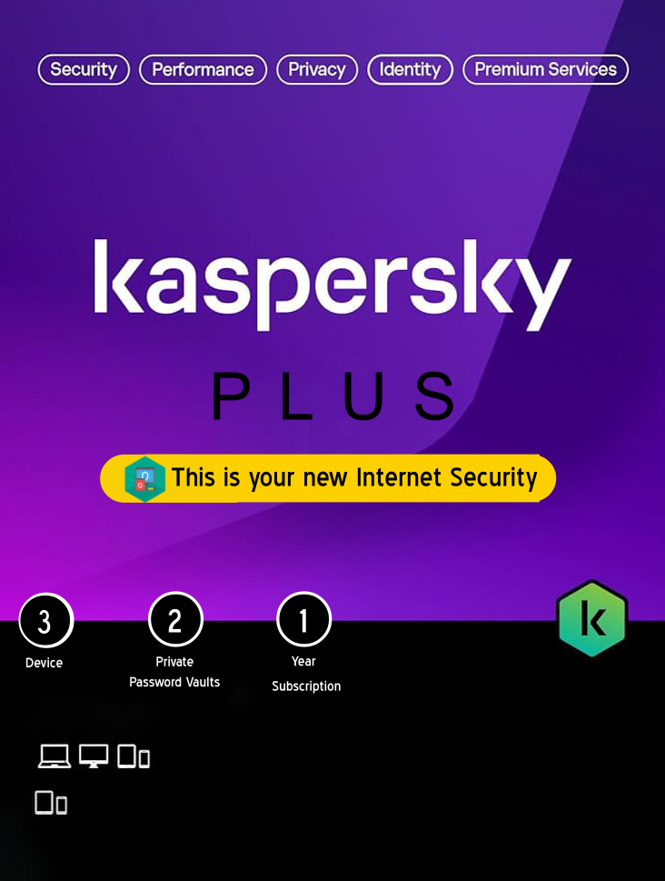 KASPERSKY PLUS INTERNET SECURITY 2024 3-USER