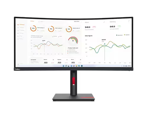 LENOVO THINKVISION T34W-30 34IN ULTRAWIDE QHD CURVED MONITOR