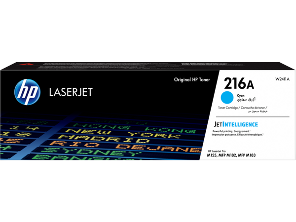 HP 216A CYAN ORIGINAL LASERJET TONER CARTRIDGE (W2411A)