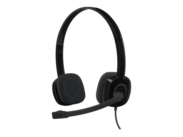 HEADPHONES LOGITECH STEREO HEADSET H151 BLACK (3.5MM JACK)